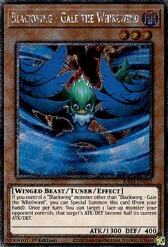 Schwarzflügel - Gale der Wirbelwind (V.1) RA03-215 Platinum Secret Rare Near Mint Deutsch 1. Auflage