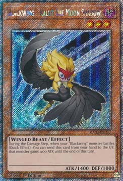 Schwarzflügel - Kalut der Mondschatten (V.1) RA03-217 Platinum Secret Rare Near Mint Deutsch 1. Auflage