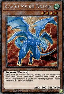 Drache von Koa'ki Meiru (V.1) RA03-218 Platinum Secret Rare Near Mint Deutsch 1. Auflage