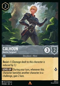 Sergeant Calhoun - Marinefeldwebel 6AZS-191 Rare Near Mint Englisch Foil