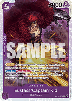 Eustass"Captain"Kid (OP05-074) (V.1) PRB01 Super Rare Excellent Englisch