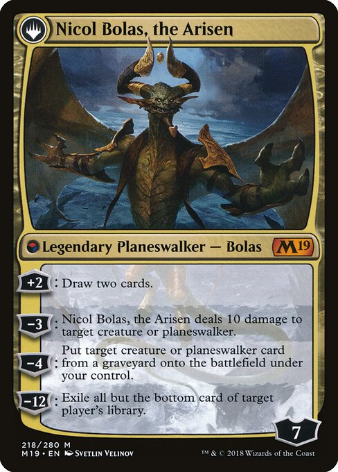 Nicol Bolas, the Ravager // Nicol Bolas, the Arisen - Back Face