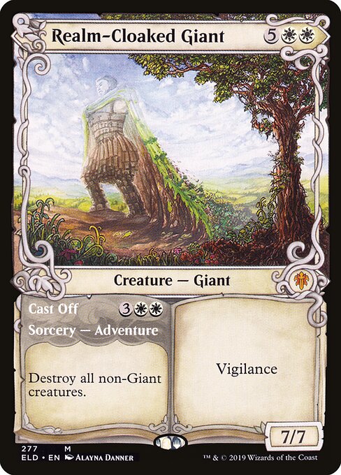 Realm-Cloaked Giant // Cast Off - Back Face