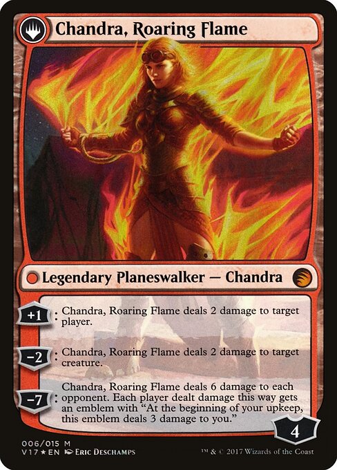 Chandra, Fire of Kaladesh // Chandra, Roaring Flame - Back Face