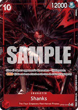 Shanks (OP09-004) (V.2) OP09 Alternate Art Near Mint Englisch