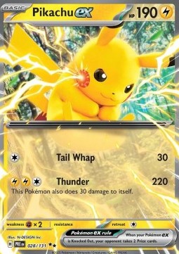Pikachu ex PRE-028 Double Rare Near Mint Deutsch