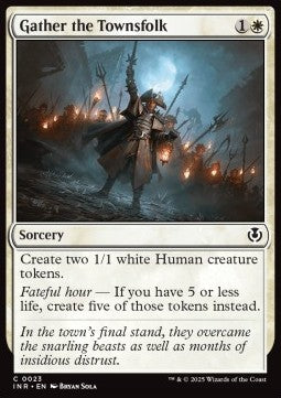 Gather the Townsfolk INR-23 Common Excellent Englisch Foil