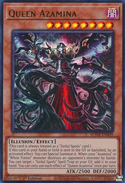 Königin Azamina (V.1) SUDA-009 Ultra Rare Excellent Deutsch 1. Auflage