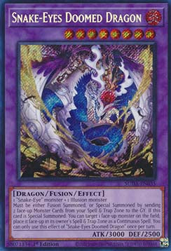 Schlangenauge Verdammter Drache (V.1) SUDA-035 Secret Rare Near Mint Deutsch 1. Auflage
