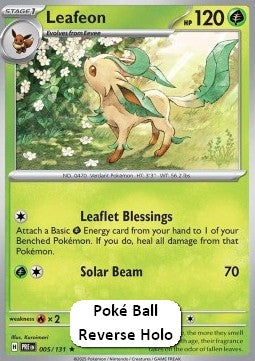 Leafeon xPRE-005 Rare Excellent Englisch Reverse Holo