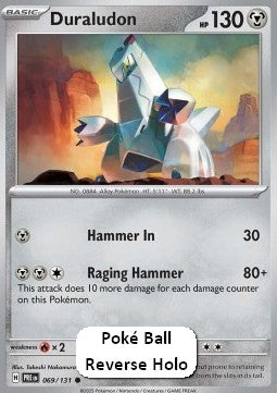 Duraludon xPRE-069 Common Near Mint Englisch Reverse Holo