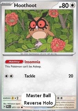 Hoothoot xPRE-077 Common Near Mint Deutsch Reverse Holo