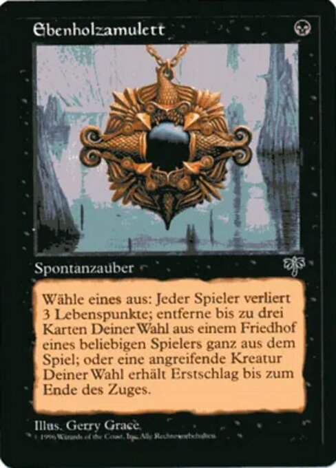 Ebenholzamulett MIR- Common Light Played Deutsch