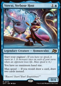 Vnwxt, Verbose Host DFT-73 Rare Near Mint Englisch