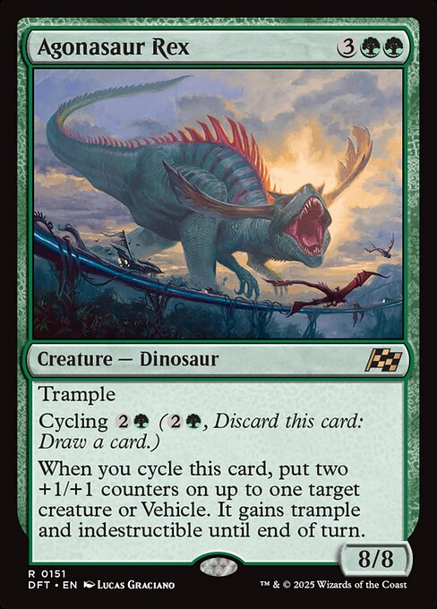 Agonasaur Rex DFT-151 Rare Near Mint Englisch Foil