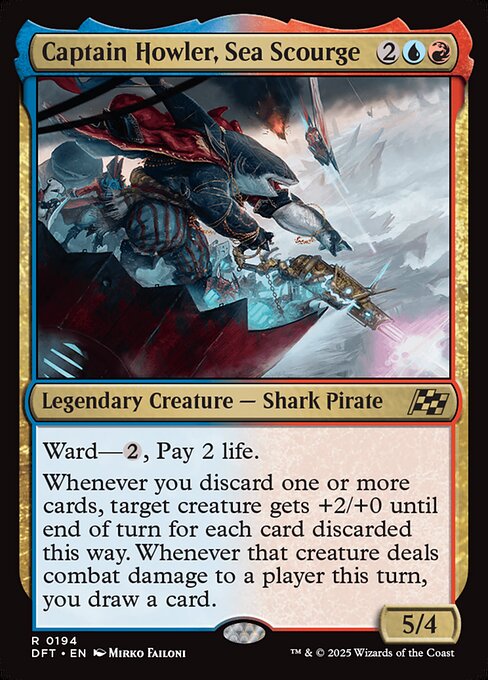 Captain Howler, Sea Scourge DFT-194 Rare Near Mint Englisch