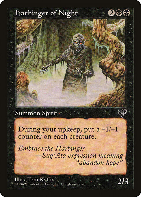 Harbinger of Night MIR- Rare Light Played Englisch