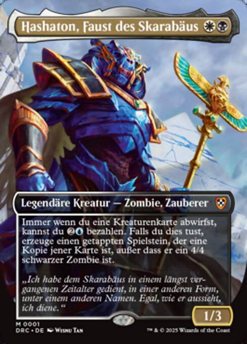 Hashaton, Faust des Skarabäus DRC-1 Mythic Excellent Deutsch Foil