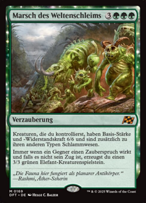Marsch des Weltenschleims DFT-169 Mythic Near Mint Deutsch