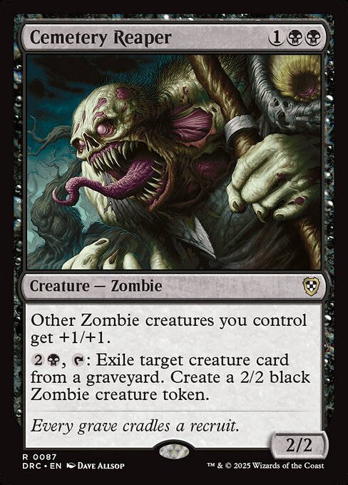 Cemetery Reaper DRC-87 Rare Near Mint Englisch