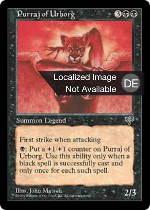 Purraj von Urborg MIR- Rare Light Played Deutsch