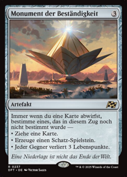 Monument der Beständigkeit DFT-237 Rare Near Mint Deutsch