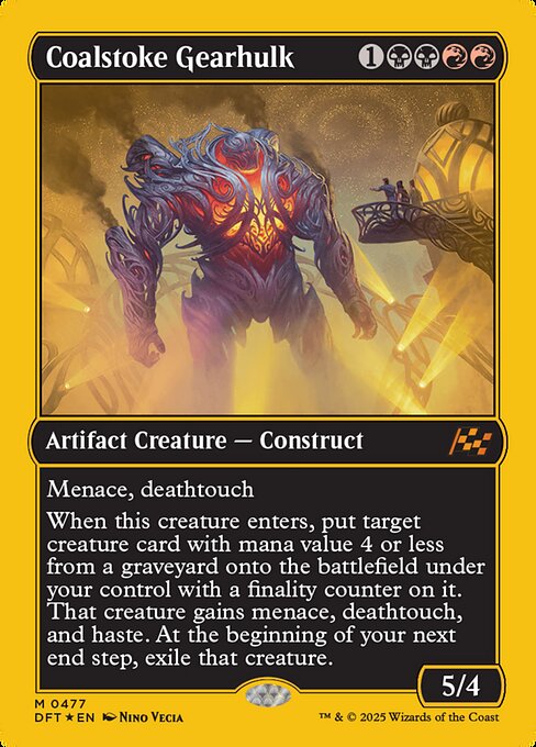 Coalstoke Gearhulk DFTFP-477 Mythic Excellent Englisch Foil