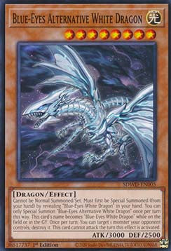 Blue-Eyes Alternative White Dragon SDWD-005 Common Near Mint Englisch