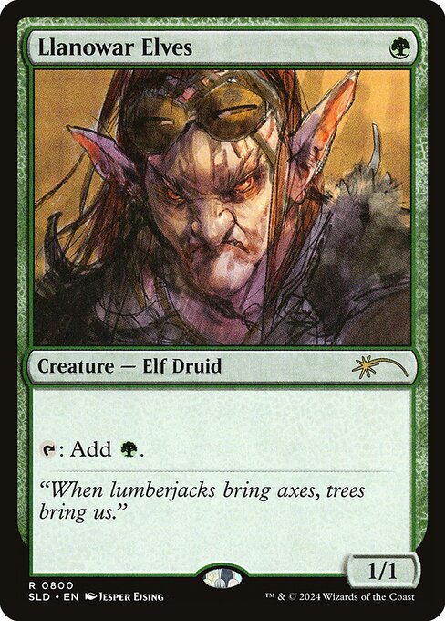 Llanowar Elves SLD-800 Rare Near Mint Englisch