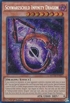 Schwarzschild Infinity Dragon MZTM-013 Secret Rare Near Mint Englisch 1. Auflage