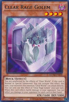 Clear Rage Golem MZTM-038 Rare Near Mint Englisch 1. Auflage
