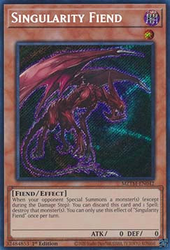 Singularity Fiend MZTM-042 Secret Rare Near Mint Englisch 1. Auflage