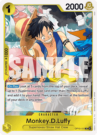 Monkey.D.Luffy (OP10-111) (V.1) OP10 Rare Near Mint Englisch