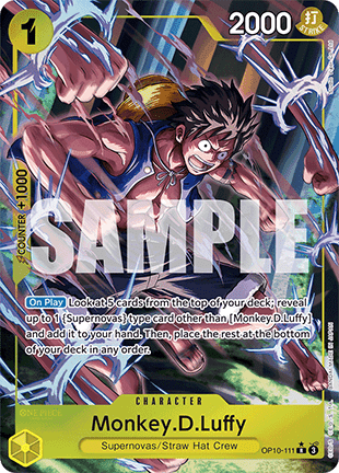 Monkey.D.Luffy (OP10-111) (V.2) OP10 Alternate Art Excellent Englisch