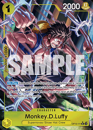 Monkey.D.Luffy (OP10-111) (V.2) OP10 Alternate Art Light Played Englisch