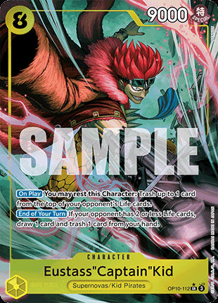 Eustass"Captain"Kid (OP10-112) (V.2) OP10 Alternate Art Excellent Englisch