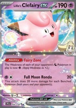 Lillie's Clefairy ex JTG-056 Double Rare Near Mint Englisch