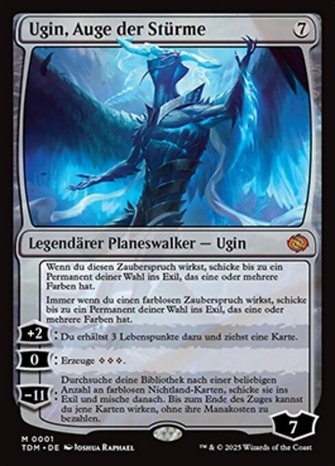 Ugin, Auge der Stürme TDM-1 Mythic Near Mint Deutsch Foil