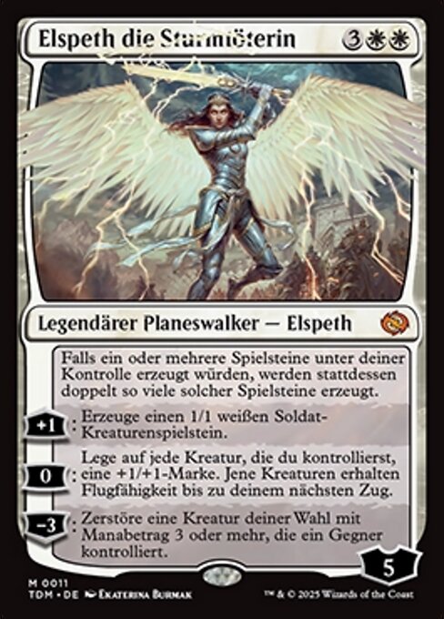 Elspeth die Sturmtöterin TDM-11 Mythic Near Mint Deutsch Foil