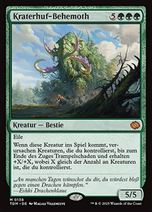 Kraterhuf-Behemoth TDM-138 Mythic Near Mint Deutsch