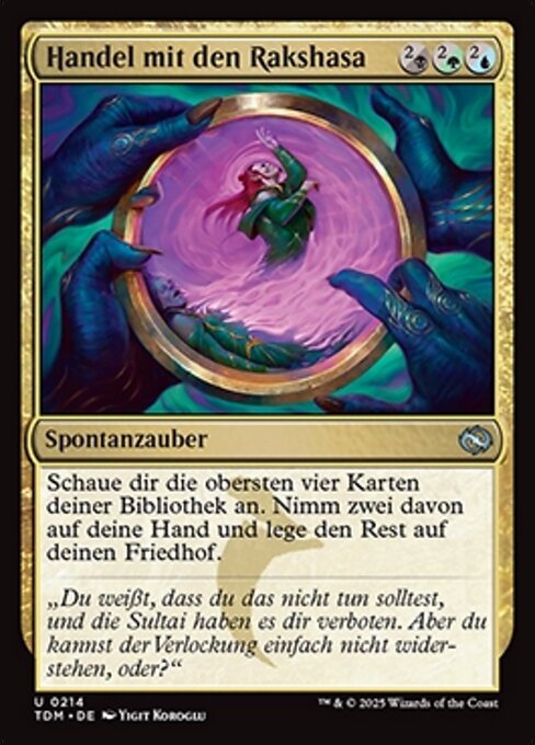 Handel mit den Rakshasa TDM-214 Uncommon Near Mint Deutsch