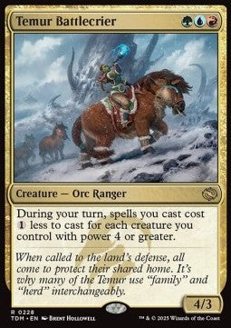 Temur-Kriegsruferin TDM-228 Rare Excellent Deutsch Foil