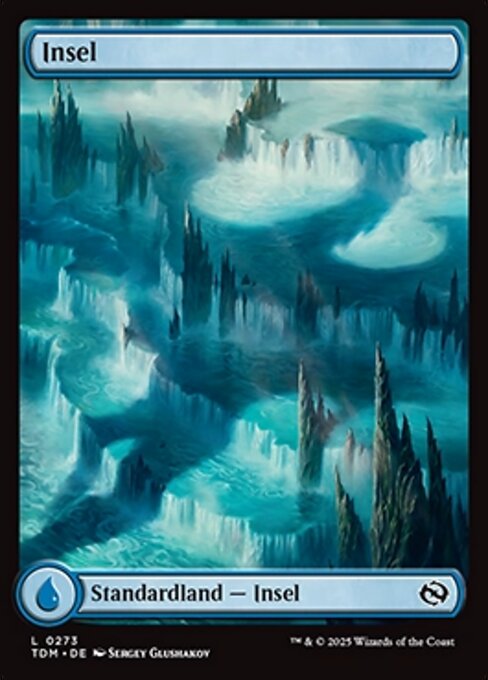 Insel (V.1) TDM-273 Land Near Mint Deutsch Foil