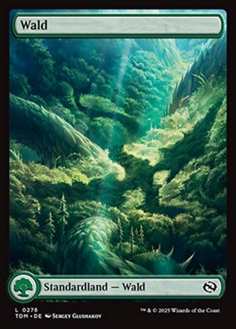 Wald (V.1) TDM-276 Land Near Mint Deutsch Foil