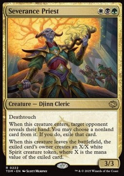 Severance Priest TDM-222 Rare Near Mint Englisch