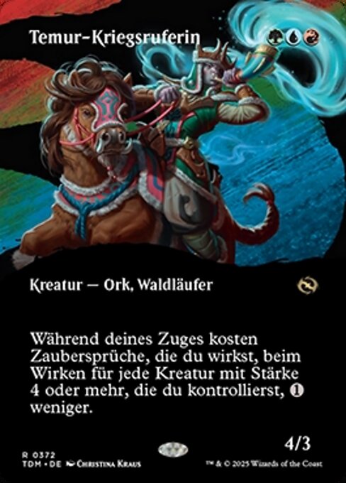 Temur-Kriegsruferin XTDM-372 Rare Excellent Deutsch