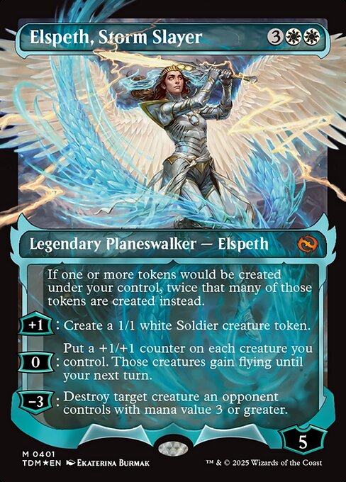 Elspeth, Storm Slayer (V.2) XTDM-401 Mythic Near Mint Englisch Foil