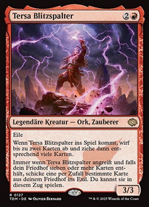 Tersa Blitzspalter TDM-127 Rare Near Mint Deutsch Foil