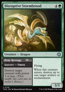 Disruptive Stormbrood // Petty Revenge TDM-178 Uncommon Near Mint Englisch