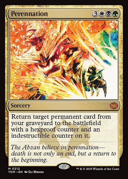 Perennation TDM-212 Mythic Near Mint Englisch Foil